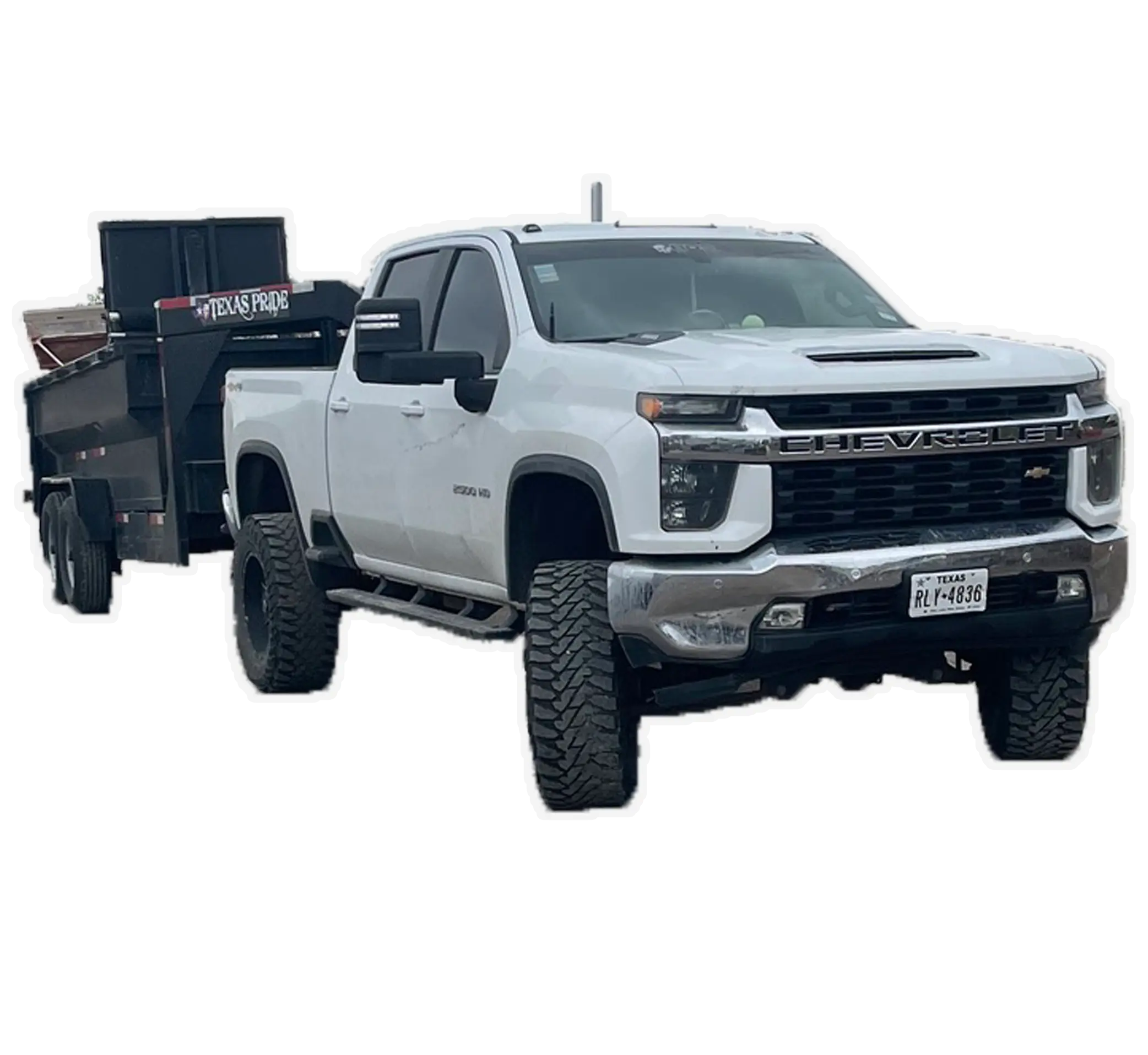 Hauling truck or service in action